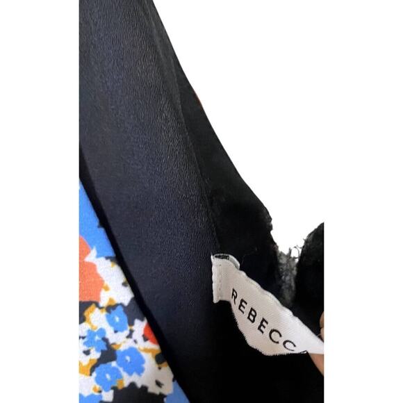 Rebecca Minkoff Sorcha Dress Floral Print Multicolor Size Large - Picture 10 of 13